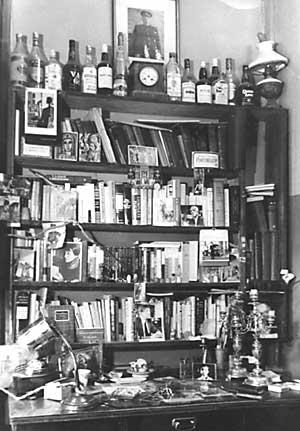 Bookcase In Joseph Brodsky's room the day he went into exile.